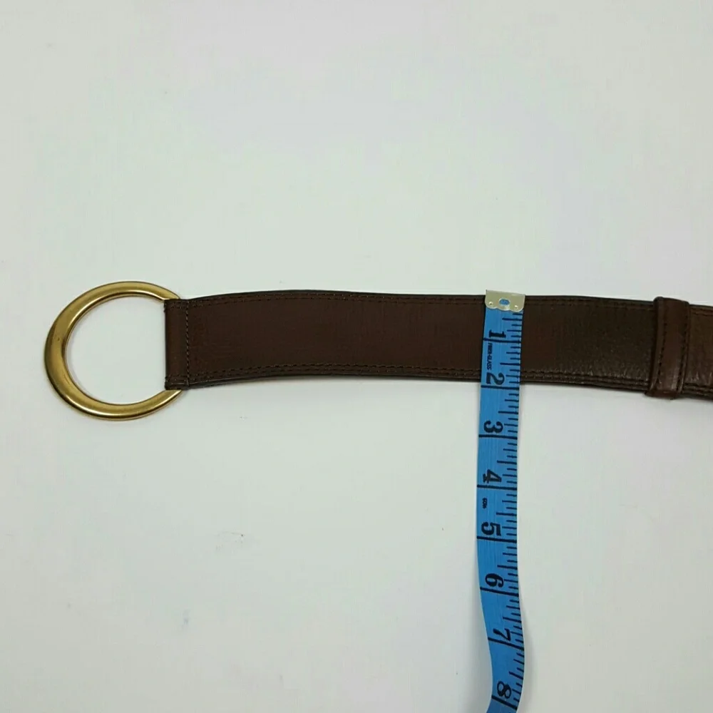 Vintage WCM New York brown genuine leather belt